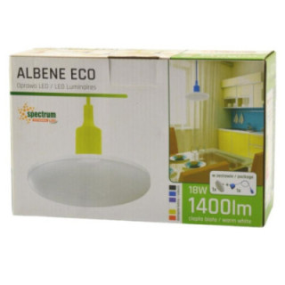 Lampa wisząca Albene 15cm LED 18W ciepła 1400lm czarna